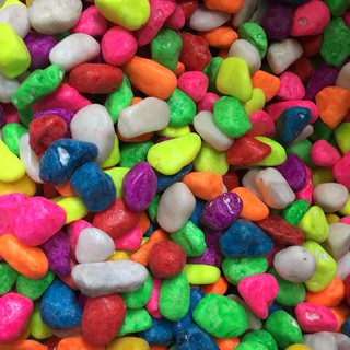 1kg sỏi màu viên nhỏ trang trí hồ cá - phụ kiện bể cá, trang trí tiểu cảnh