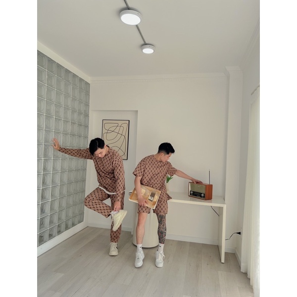 SET ĐỒ BỘ UNISEX  PHONG CÁCH HIPHOP ĐƠN GIẢN CHO NAM NỮ