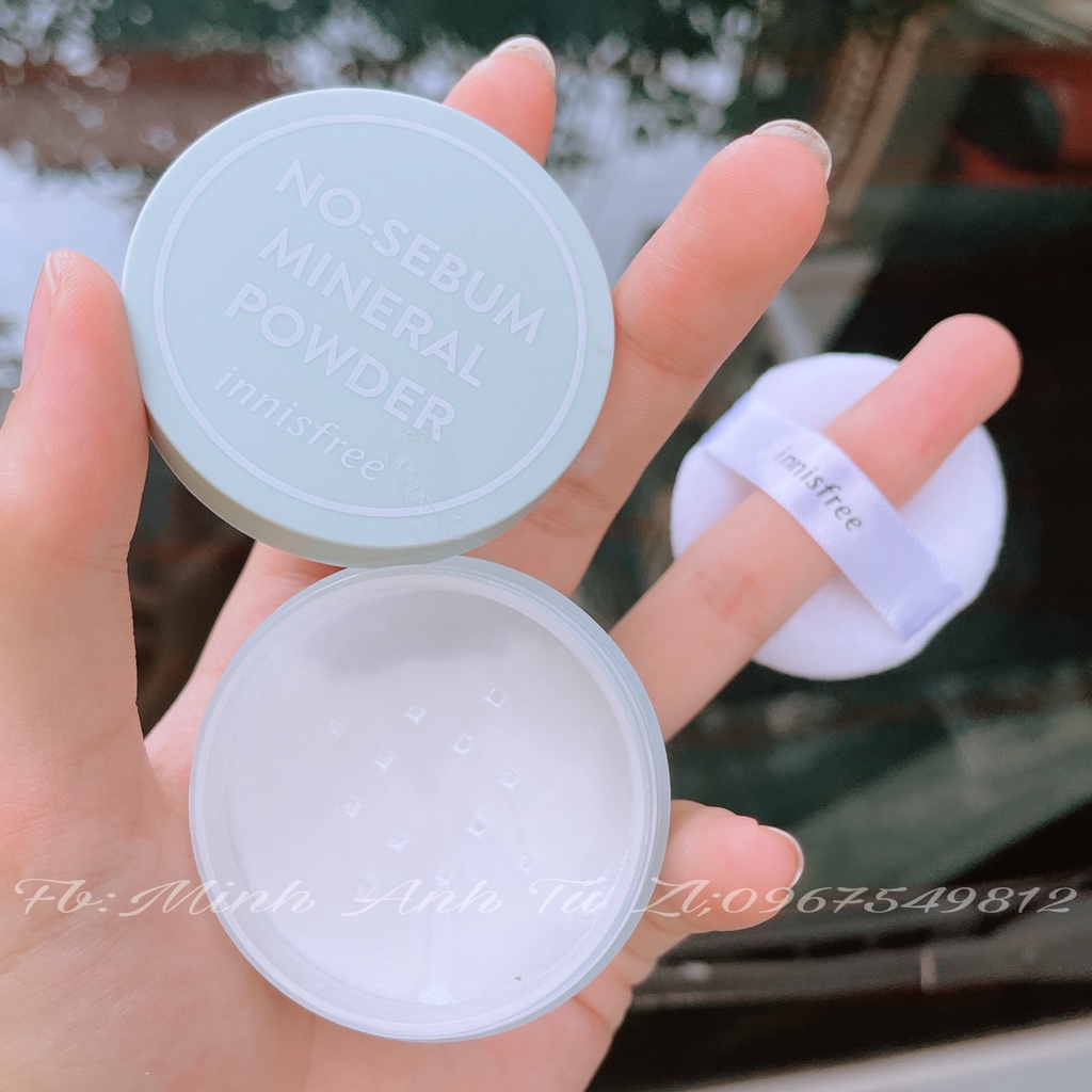 Phấn phủ Innisfree kiềm dầu dạng bột  No Sebum Mineral Powder 5g