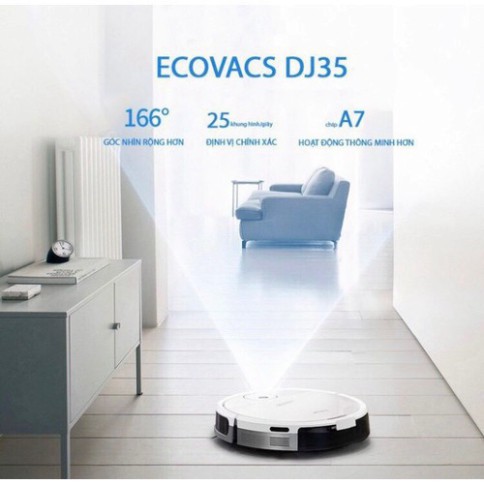 Máy Hút Bụi Lau Nhà Ecovacs DEEBOT DJ35 - Hàng Chưa Qua Sử Dụng, Mới 100%