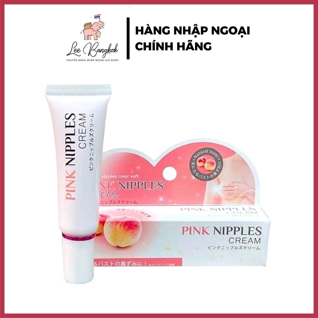 Kem Làm Hồng Nhũ Hoa Pink Nipples Cream 20g Nhật Bản, Giúp Hỗ Trợ Lột Bỏ Dần Lớp Sắc Tố Gây Sạm Vùng Nhũ Hoa