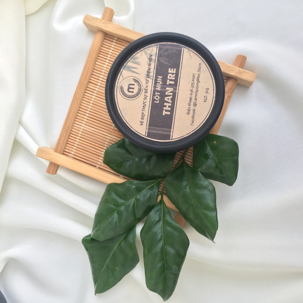 Bột Lột Mụn Than Tre thiên nhiên đắp mặt nạ nguyên chất  (50g) | BigBuy360 - bigbuy360.vn