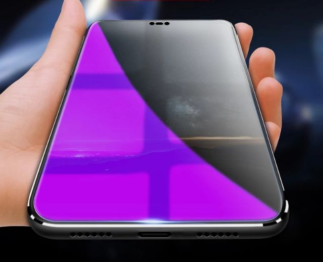 Cường lực Redmi 6 Pro / A2 Lite tím chống UV hại mắt ( tặng keo mép giấy lấy bụi )