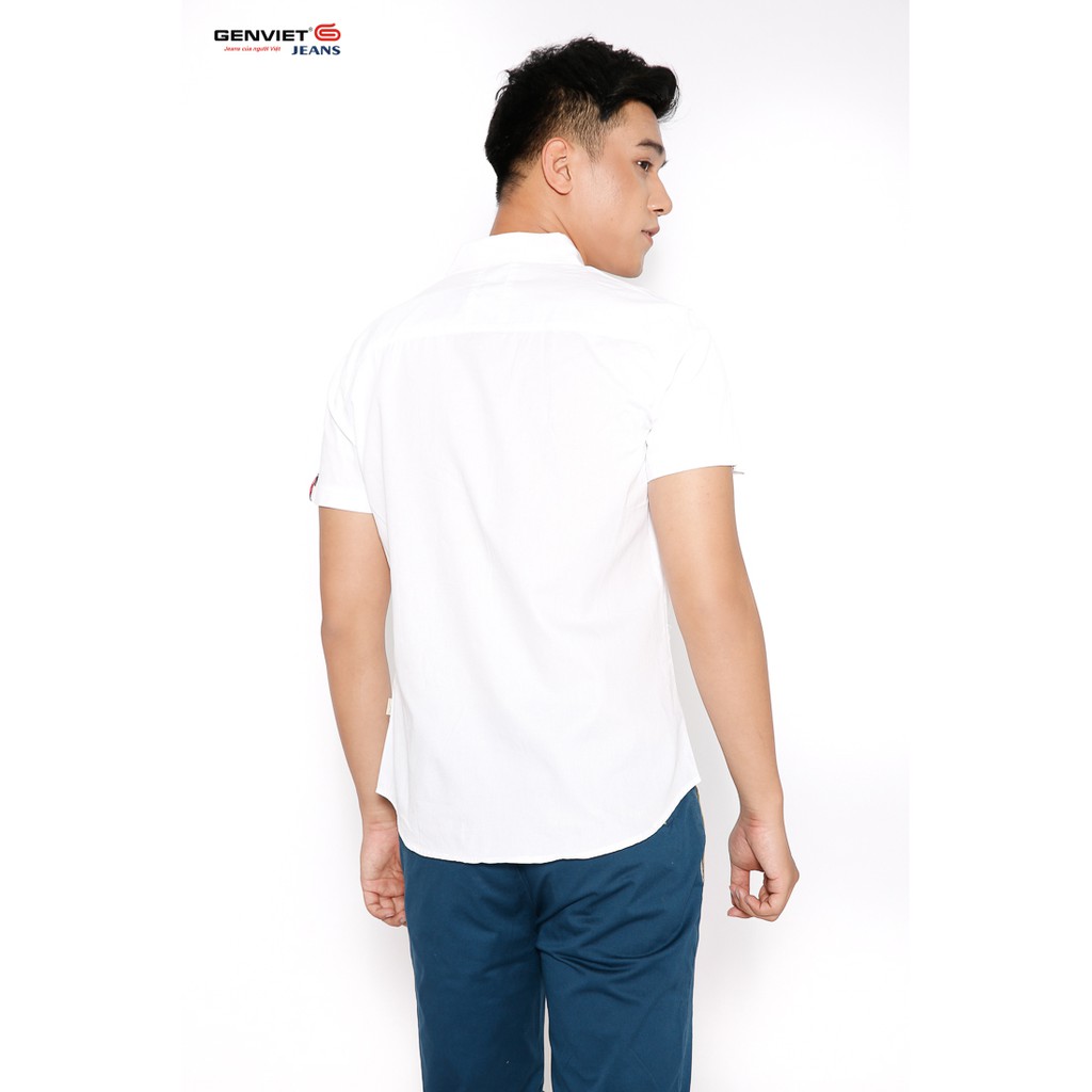 Áo sơ mi cộc tay nam D3321C411 GENVIET | BigBuy360 - bigbuy360.vn