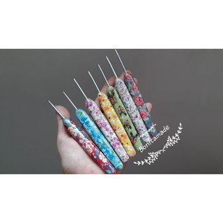 Knitpro crochet hook | Kim móc Knitpro cán hoa văn độc đáo 2- 2.5- 3- 3.5mm | Len sợi Vũng tàu Bonitamade