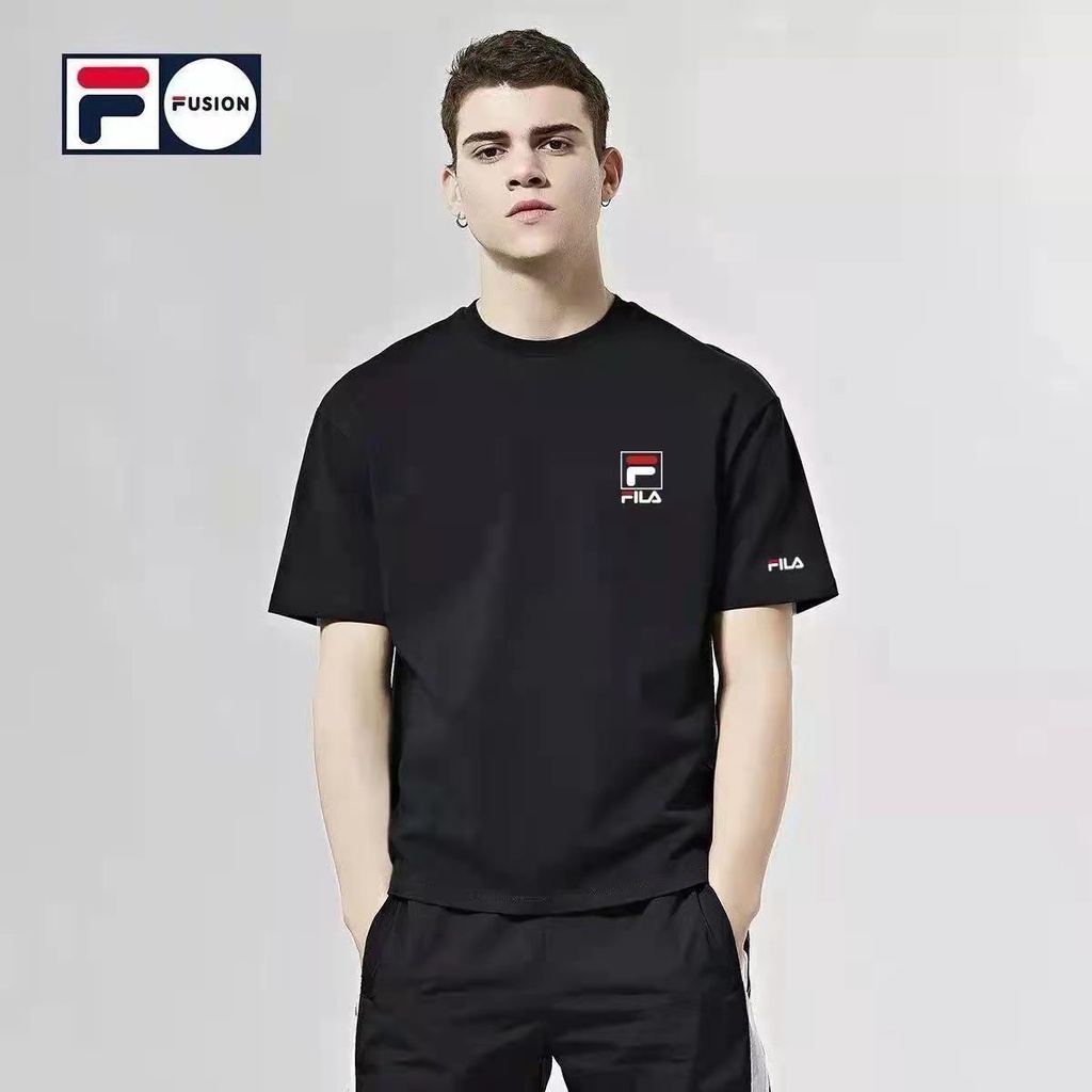 Áo Thun Nam Tay Ngắn In Chữ Fila Thời Trang