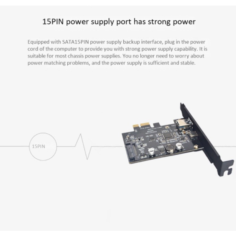 Card Mở Rộng Pci-E Sang Usb3.1 Gen 2 10gbps Usb 3.1 Type C