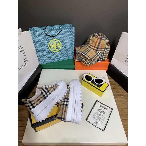 (VIDEO) Giày Thể Thao 6p Caro Da Mềm Êm Fullbox Cao Cấp