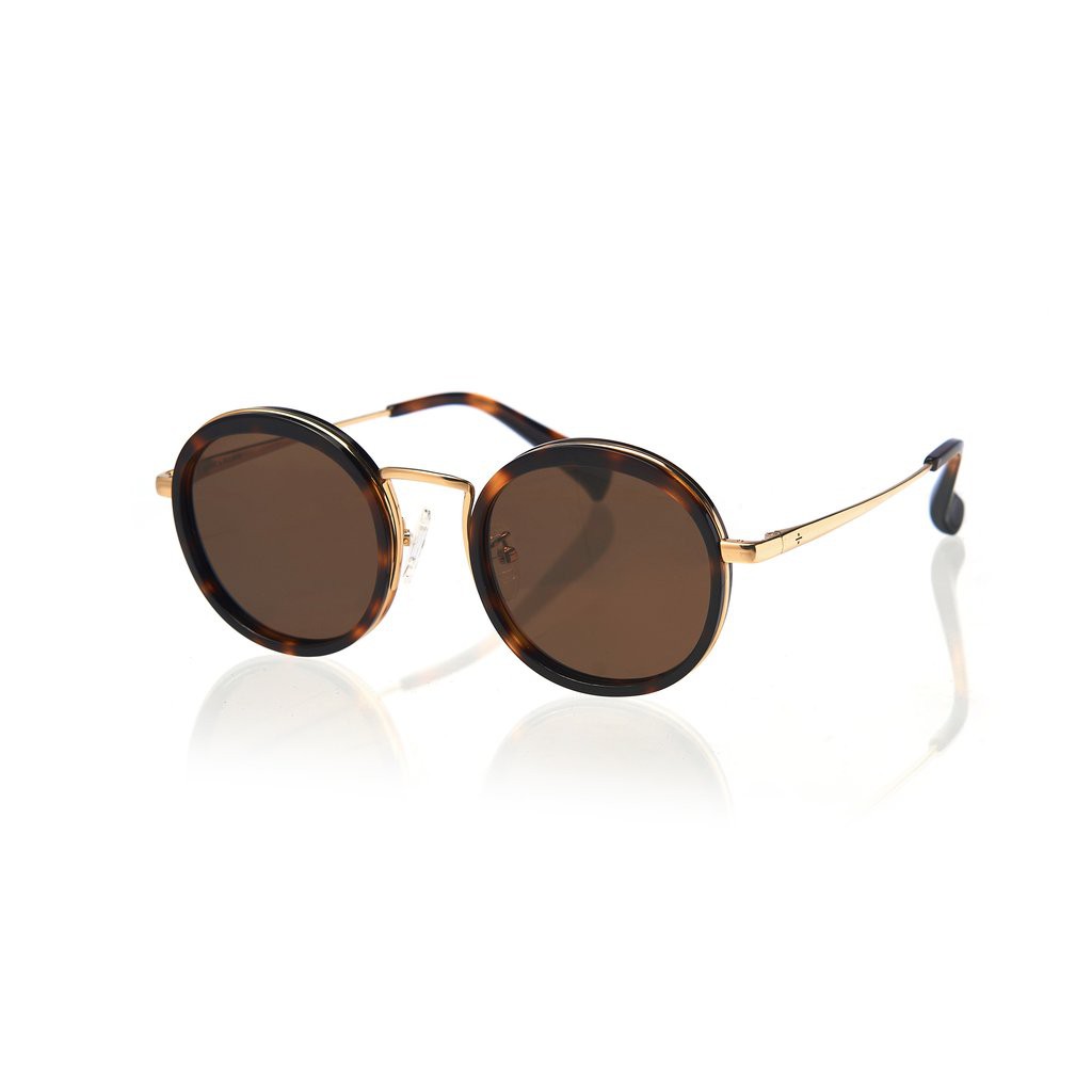 Mắt Kính Thời Trang  KYOTO (Honey Tortoise and Gold Metal  with Solid Brown Lens)