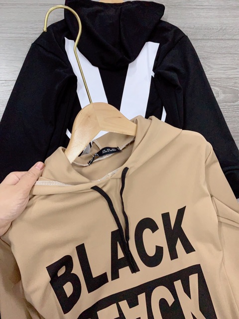 Váy suông nữ hoodie black trẻ trung năng động VAY26 | WebRaoVat - webraovat.net.vn