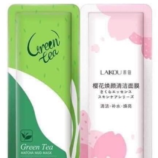 Mặt nạ bùn trà xanh -hoa anh đào Laikou