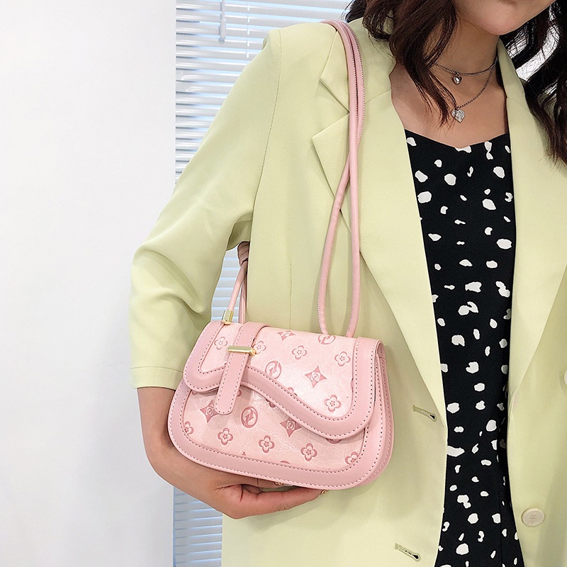 Ielgy Túi Yên Ngựa Đeo Chéo Họa Tiết Dập Nổi Cho Nữ