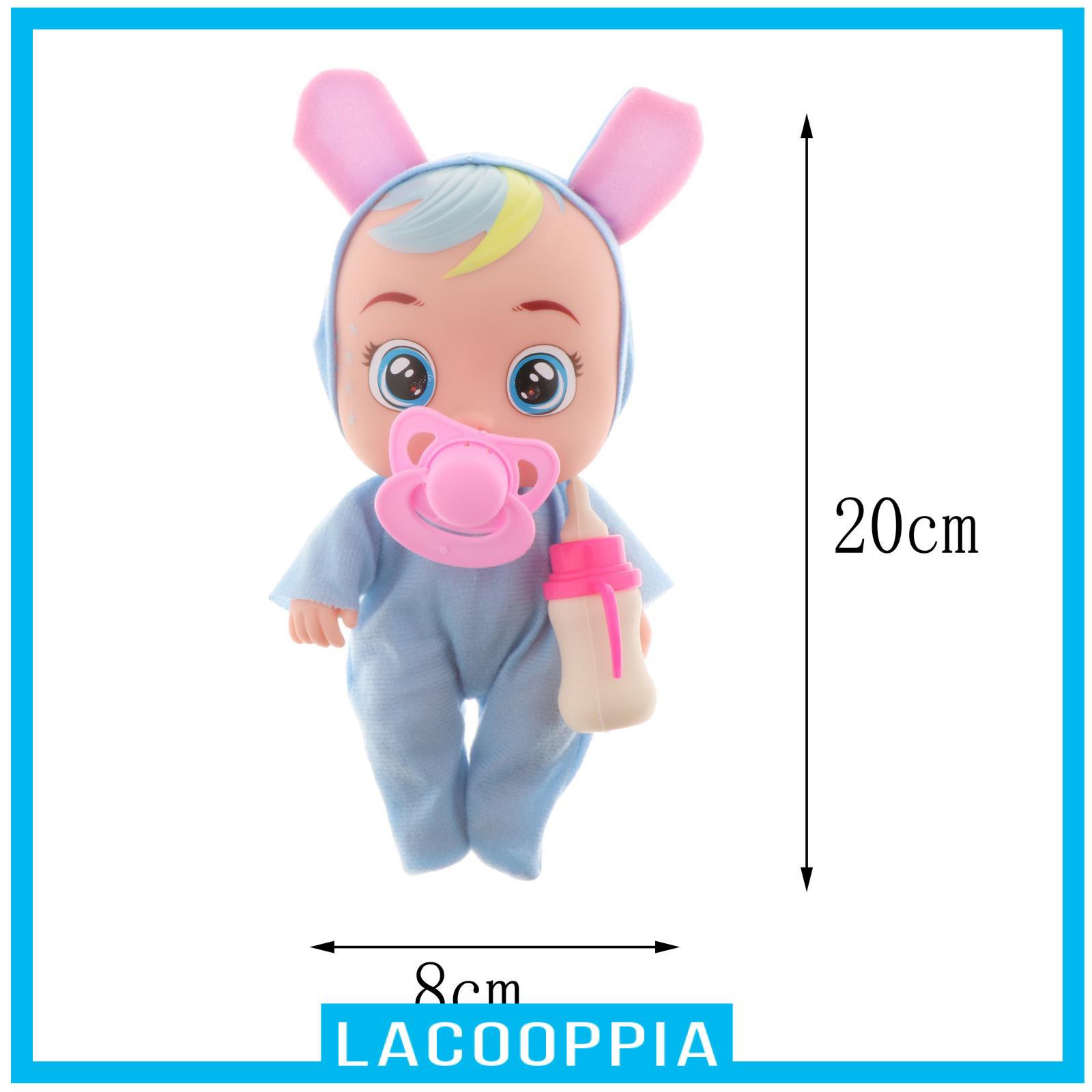 [LACOOPPIA] Electric Interactive Doll Baby Kids Toy Birthday Gift Make Sound Feeding&amp; Crying