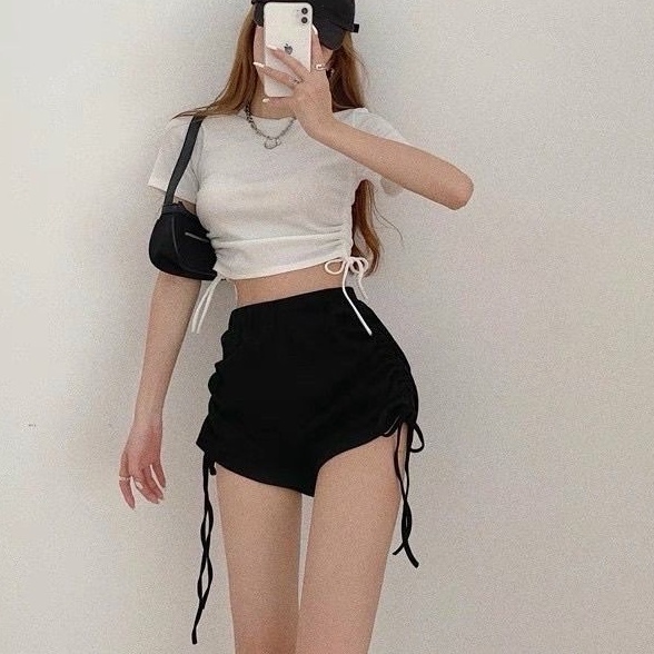 Quần đùi thể thao rút dây 2 bên_PC
