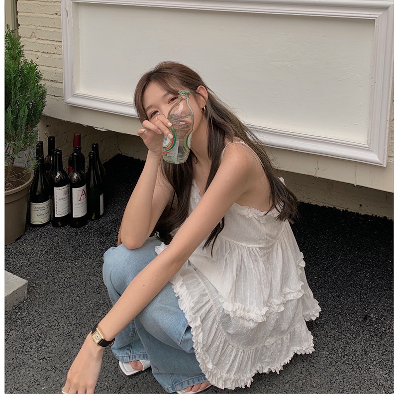 Áo Không Tay Thiết Kế Quyến Rũ Thời Trang Mùa Hè Theo Phong Cách Retro Cho Nữ