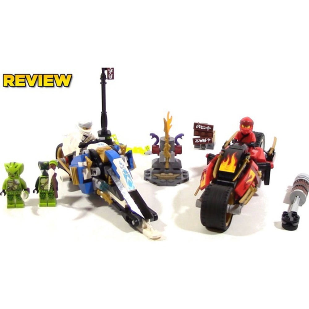 Đồ chơi xếp hình lắp ráp ninjago siêu xe Kai và Zane Lemoshop , đồ chơi trẻ em bằng nhựa ABS gồm 376 chi tiết 21161