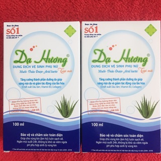 Dung dịch vệ sinh phụ nữ Dạ Hương chai 100ml