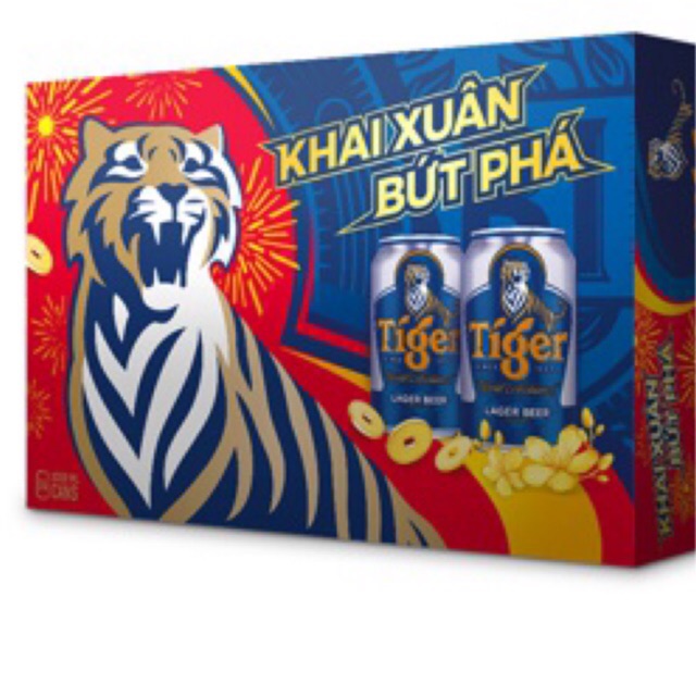 Bia TIGER thùng 24 lon 330ml