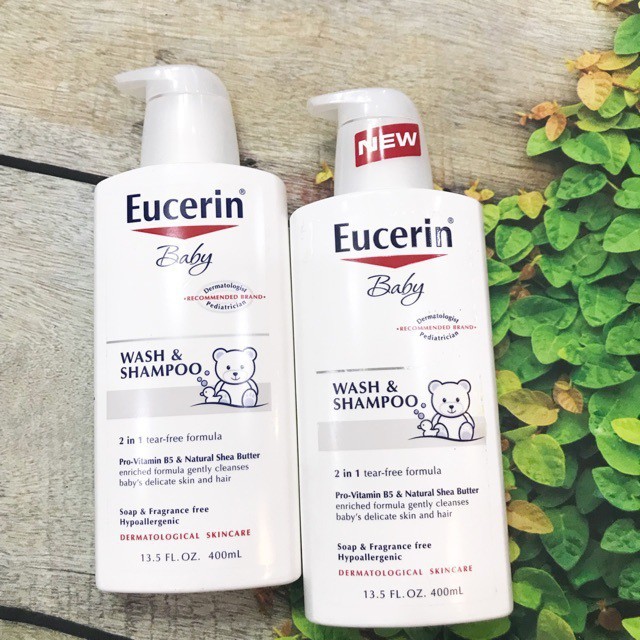 Eucerin Sữa tắm gội 2 trong 1 dành cho trẻ sơ sinh Baby Wash and Shampoo 400ml