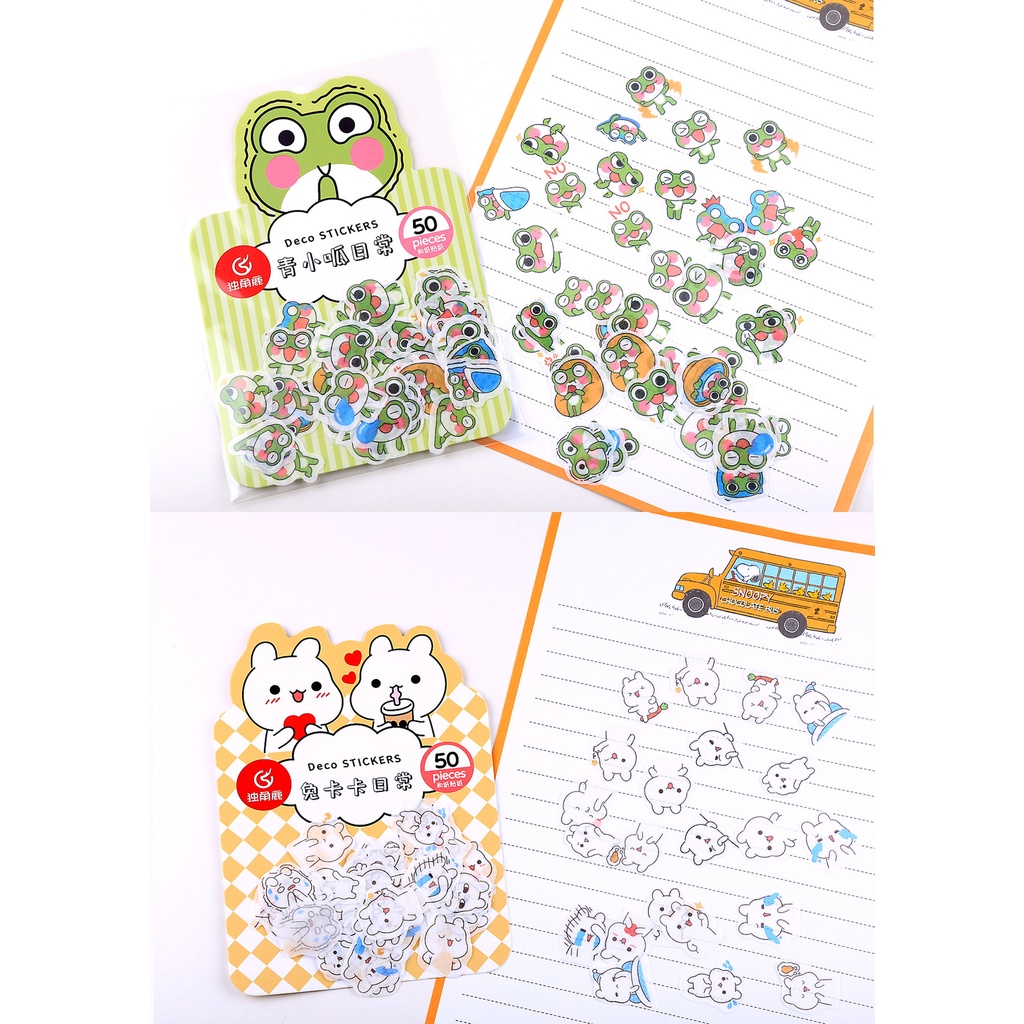 Nhãn dán trang trí kiểu hoạt hình đáng yêu sáng tạo