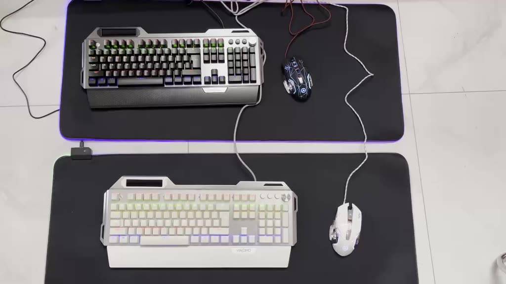 COMBO Bàn Phím Cơ Chuột Gaming YINOIAO K100 K100PRO G15 LED RGB 12 Chế Độ Trục Cơ Xanh Cao Cấp Có 2 Màu Trắng Đen | BigBuy360 - bigbuy360.vn