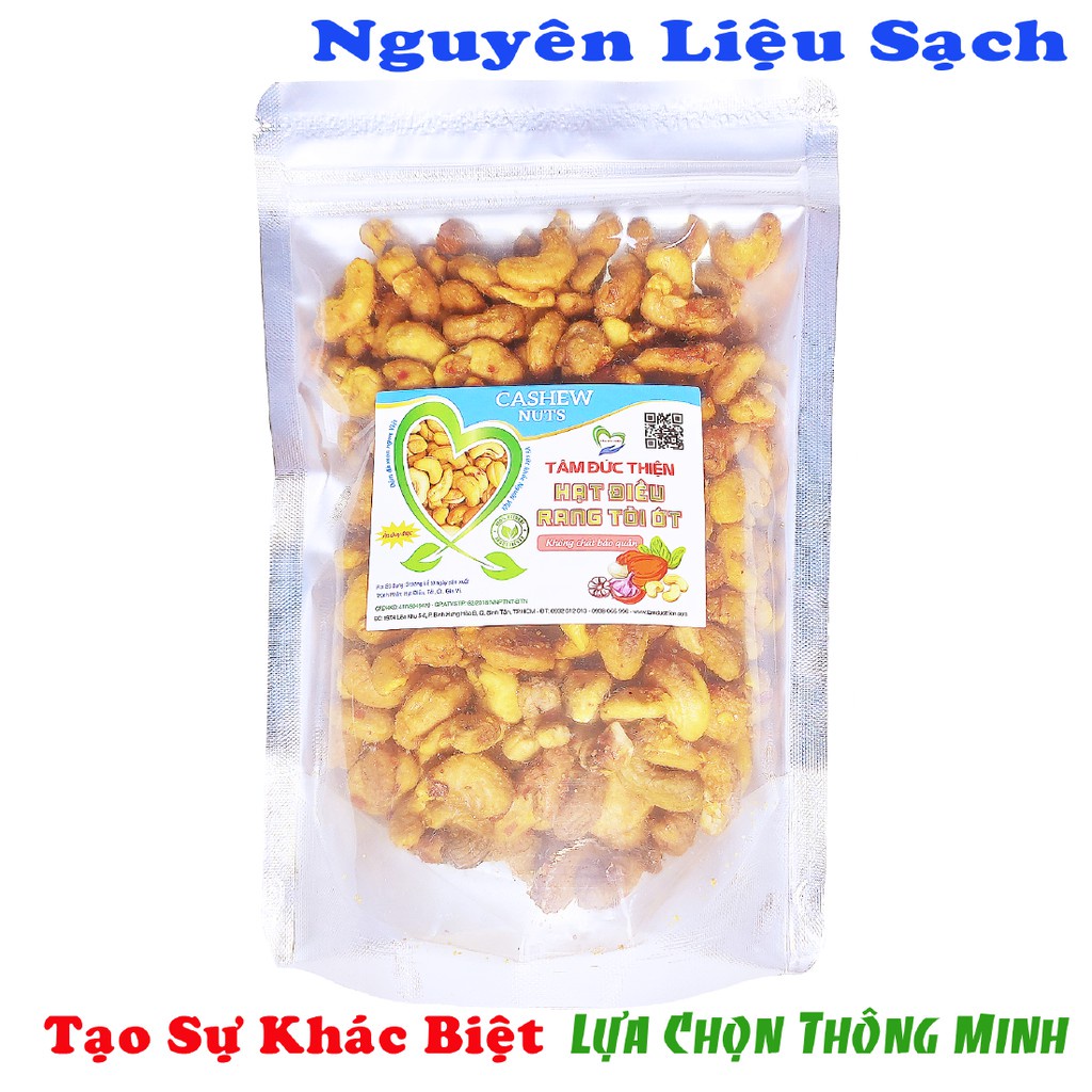 Túi 500GR Hạt Điều Rang Tỏi Ớt[Nguyên Liệu Sạch]Tâm Đức Thiện