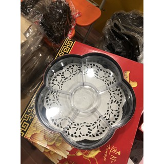 Khay mứt sứ cao cấp đế xoay 360 độ