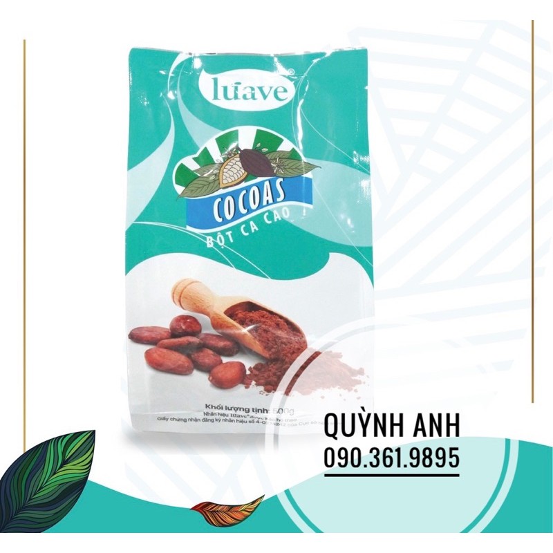 [Mã GRO0303 giảm 8% đơn 300K] Bột cacao Lúave gói 500g