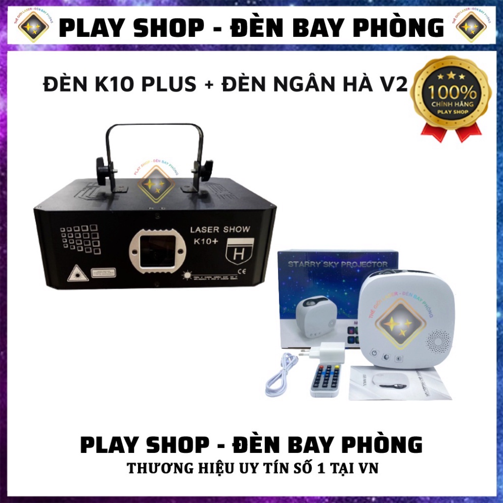Đèn Laser K10+ Plus Chiếu 3D Với Hơn 1300 Hiệu Ứng Chiếu Tia Chiếu Hình Dùng Cho Phòng Bay, Karaoke, Bar...