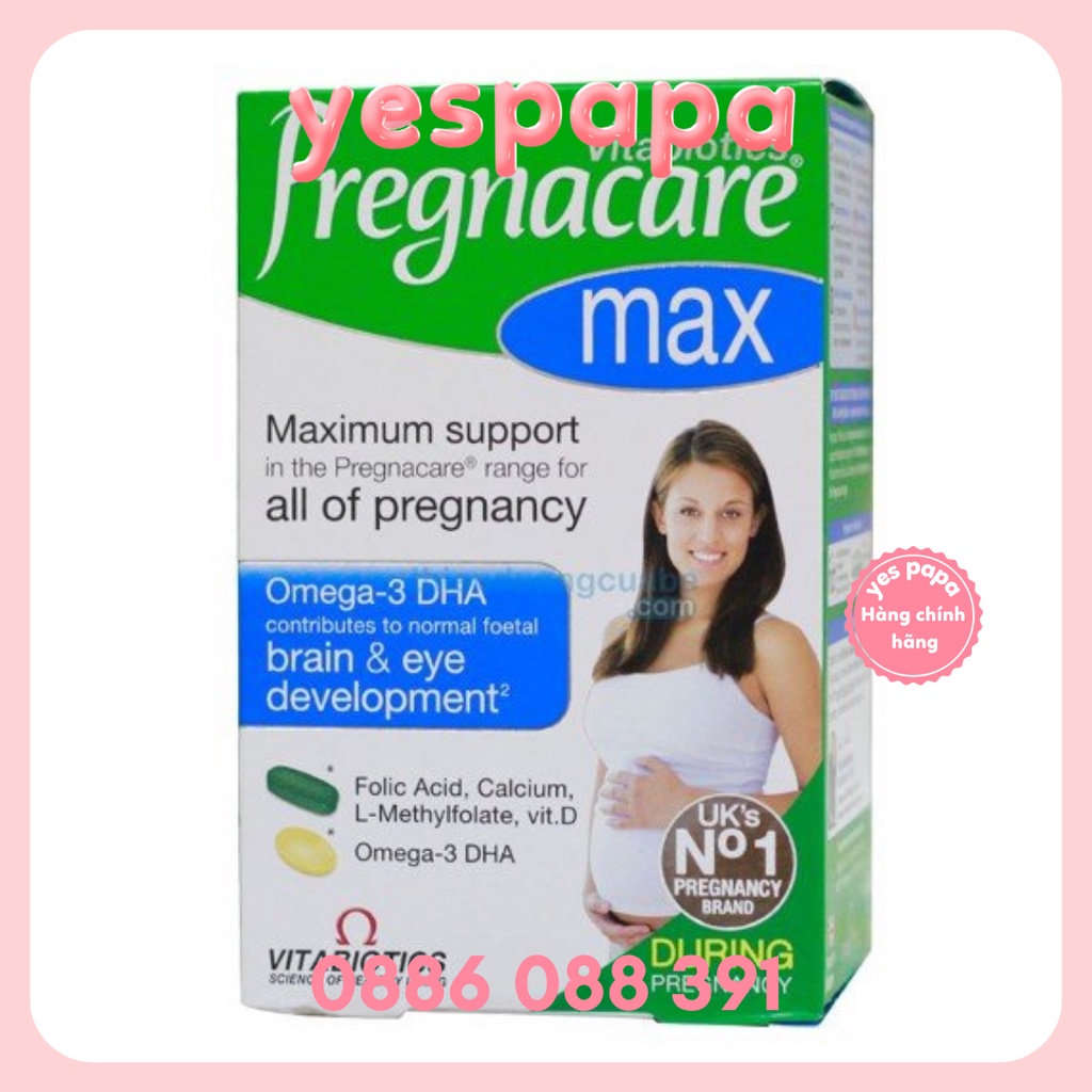 Vitamin tổng hợp bầu của Anh Pregnacare Max 84 viên và Pregnacare Sau sinh