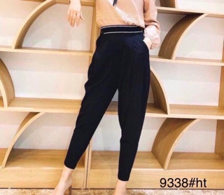 Quần baggy chun sau viền cạp