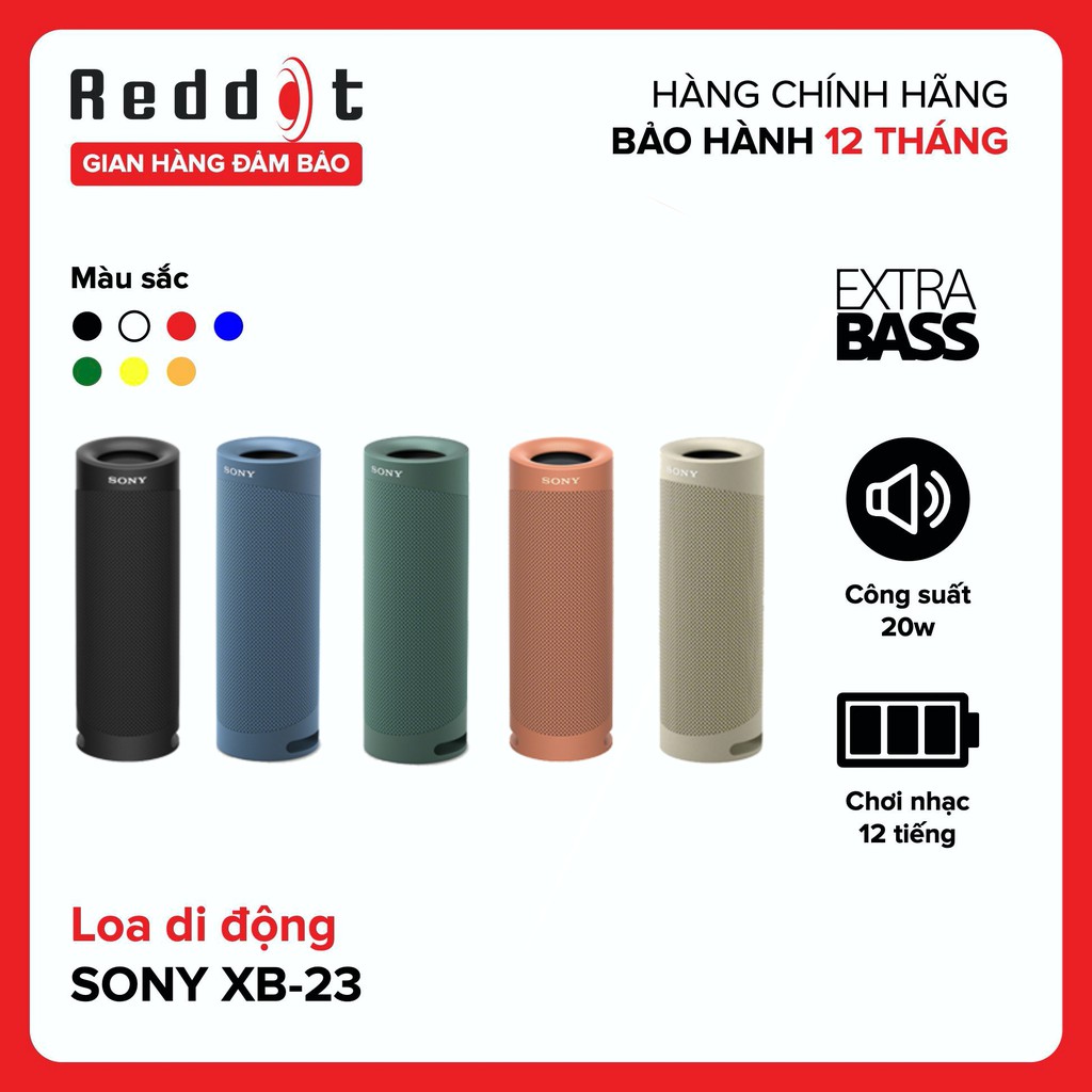 Loa Bluetooth Sony SRS-XB23 - Hàng Chính Hãng