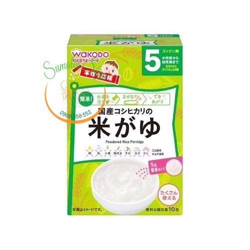 BỘT GẠO ĂN DẶM WAKODO CHO BÉ 5M