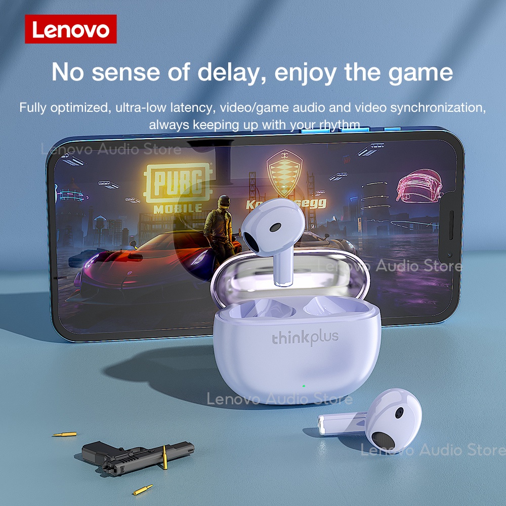 Tai nghe bluetooth không dây Lenovo X15 Pro có micro 6h và phụ kiện