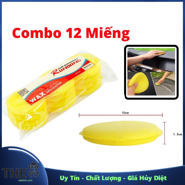 Combo 12 Mút Tròn Rundong Đánh Hóa Chất Chăm Sóc Xe Chuyên Nghiệp - RD12 ---Uy Tín - Chất Lượng - Giá Hủy Diệt