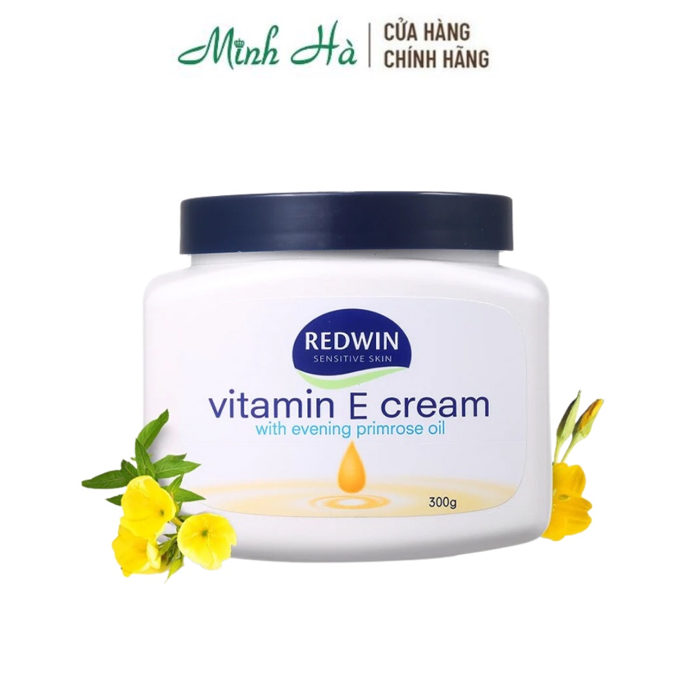 Kem dưỡng da Vitamin E Redwin Cream giúp cung cấp độ ẩm và nuôi dưỡng làn da mềm mại, mịn màng, tươi sá