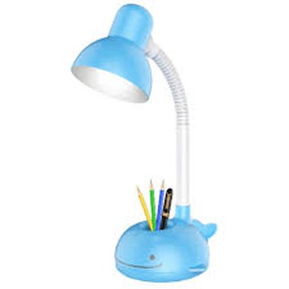 Đèn bàn comet học sinh ct412/ xanh biển - xanh lá - hồng - trắng/ kèm bóng led vàng 5w comet