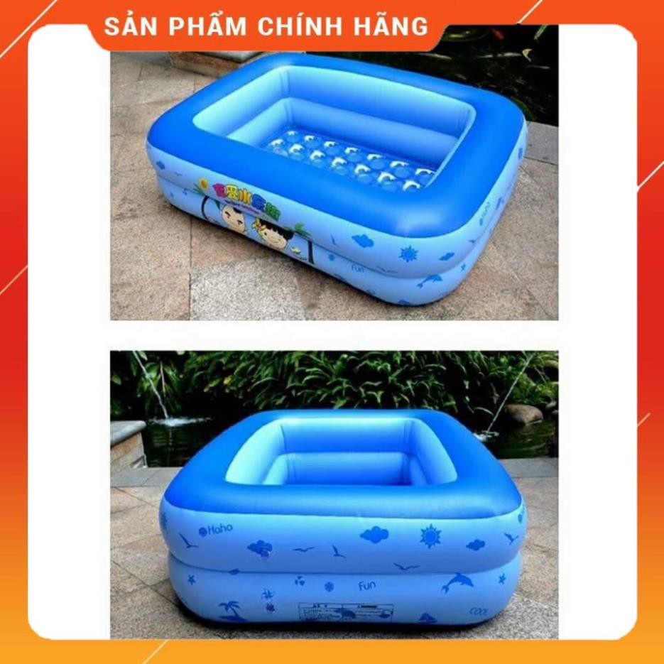 BỂ BƠI 1M2 2 TẦNG CHO BÉ HÀNG CAO CẤP (120*85*35cm) CÓ BÁN KÈM BƠM