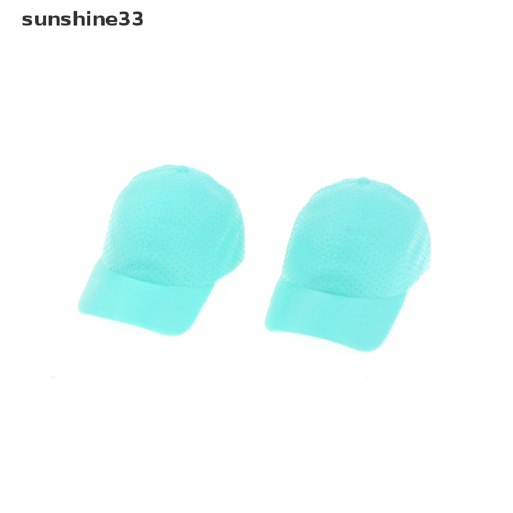 Set 2 mũ bóng chày trang trí cho búp bê barbie tỉ lệ 1/6