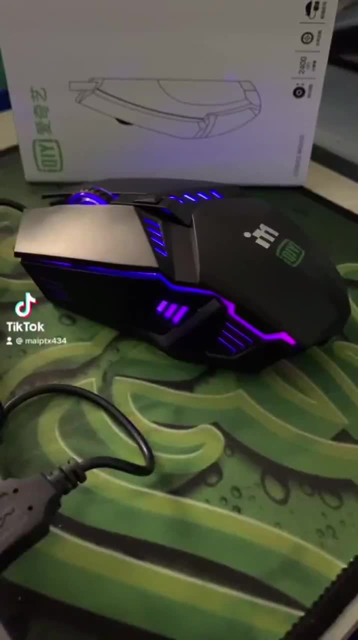 Chuột gaming QIY i6 chính hãng- Led đổi màu, Cổng USB - Mới 100%, full box - Bảo Hành 12 Tháng | BigBuy360 - bigbuy360.vn