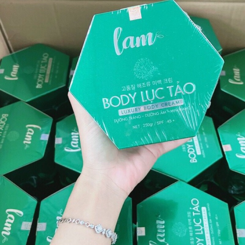 Kem dưỡng trắng da Body Lục Tảo Lam Cosmetics Hộp 250g chính hãng