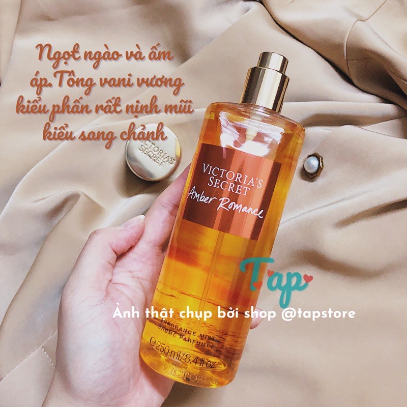 Xịt thơm body toàn thân Body mist victoria secret 250ml kẹo ngọt 🍭 Secret amber | Thế Giới Skin Care