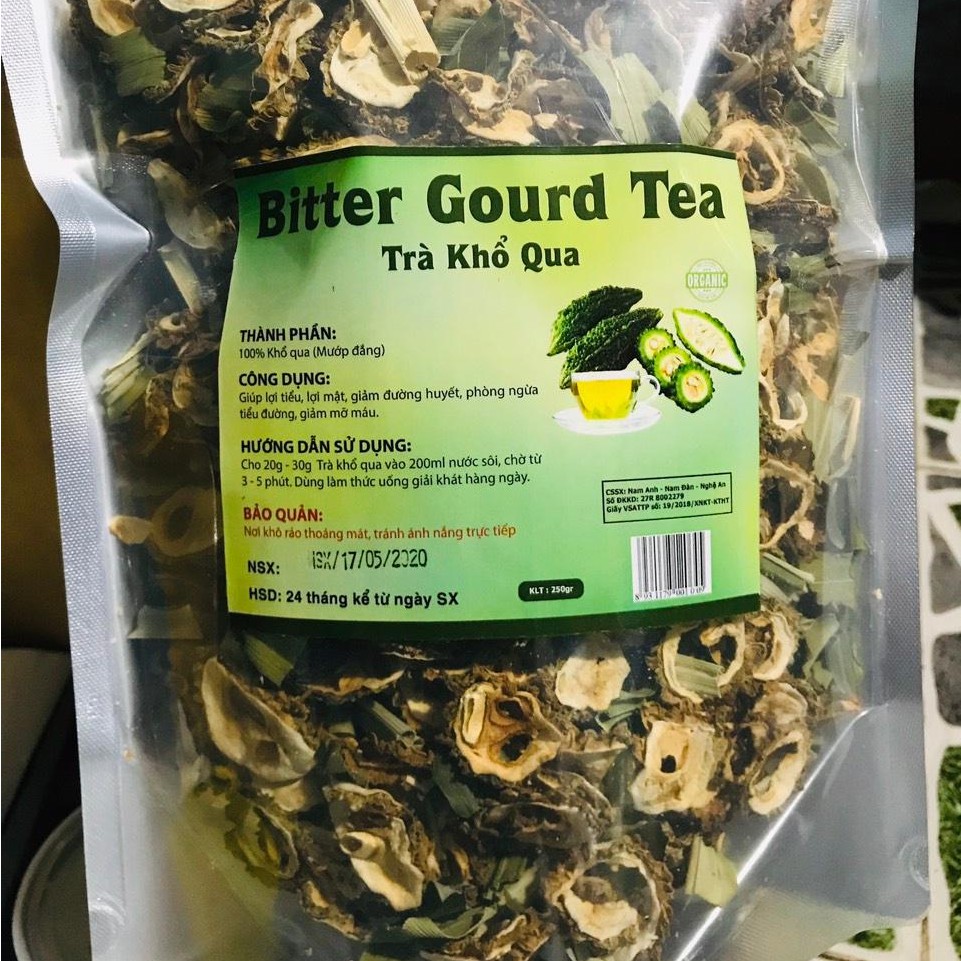 Trà Khổ Qua Sấy Khô (Mướp Đắng) Gói 250g