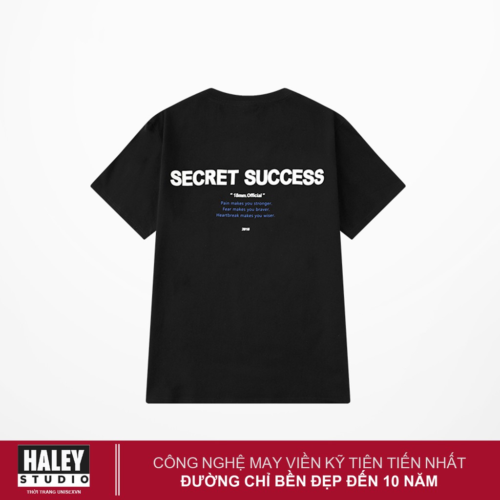 Áo Thun Nam Nữ Unisex HALEY Secret Success Form Rộng Basic Street wear chất cotton 100% siêu thoáng mát TN397 Haley