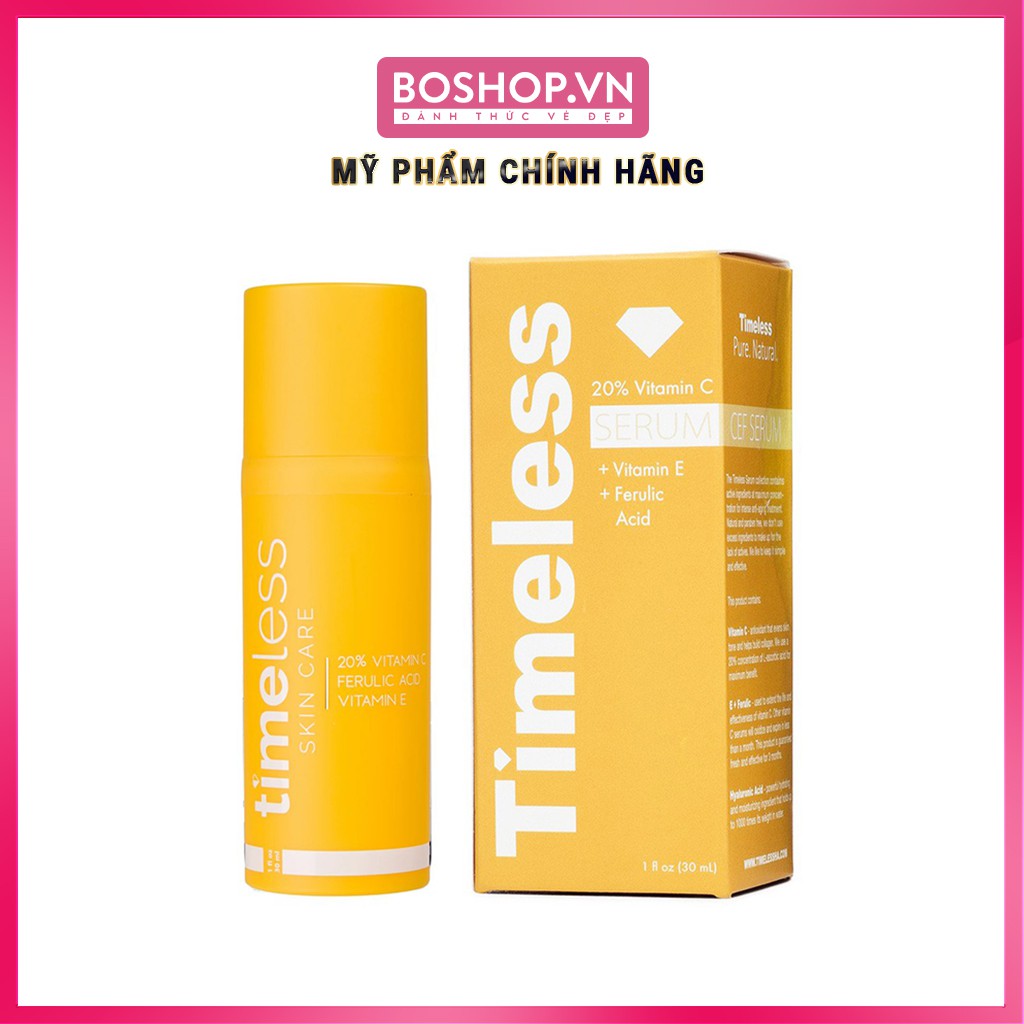 (Mẫu Mới) Serum Dưỡng Trắng Timeless 20% Vitamin C 30ml