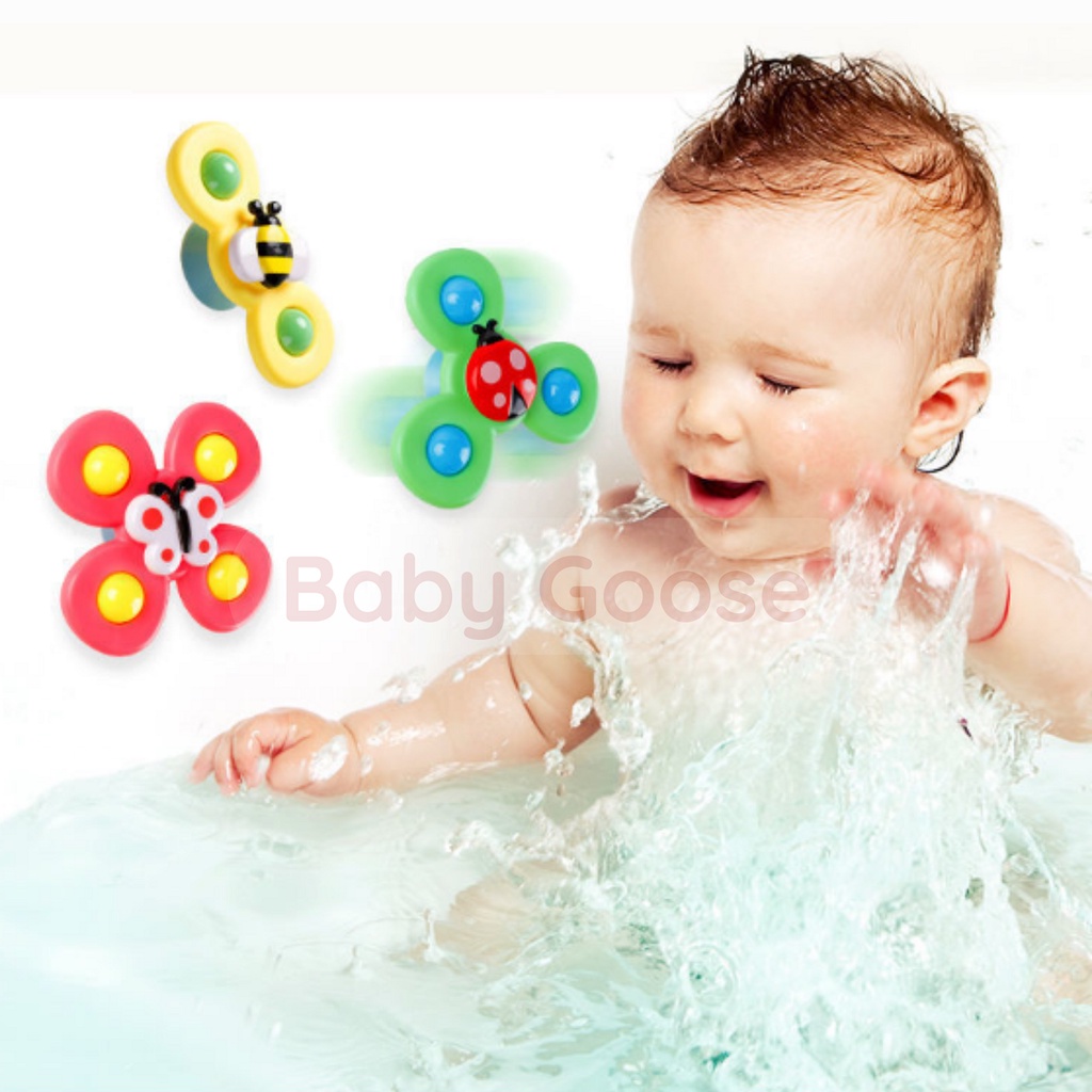 Set 3 con quay Fidget Spinner vui nhộn, dán tường, thiết kế hình động vật, hoạt hình độc đáo dễ thương cho bé