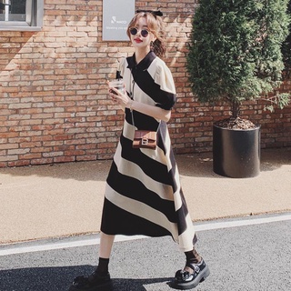 Striped dress polo dress