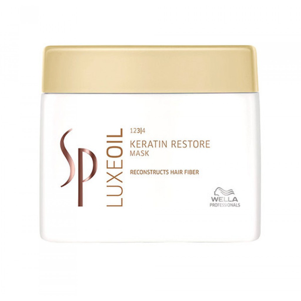 MẶT NẠ Ủ TÓC CAO CẤP SP LUXE OIL KERATIN RESTORE MASK CHỮA TRỊ TÓC HƯ WELLA ĐỨC 400ML