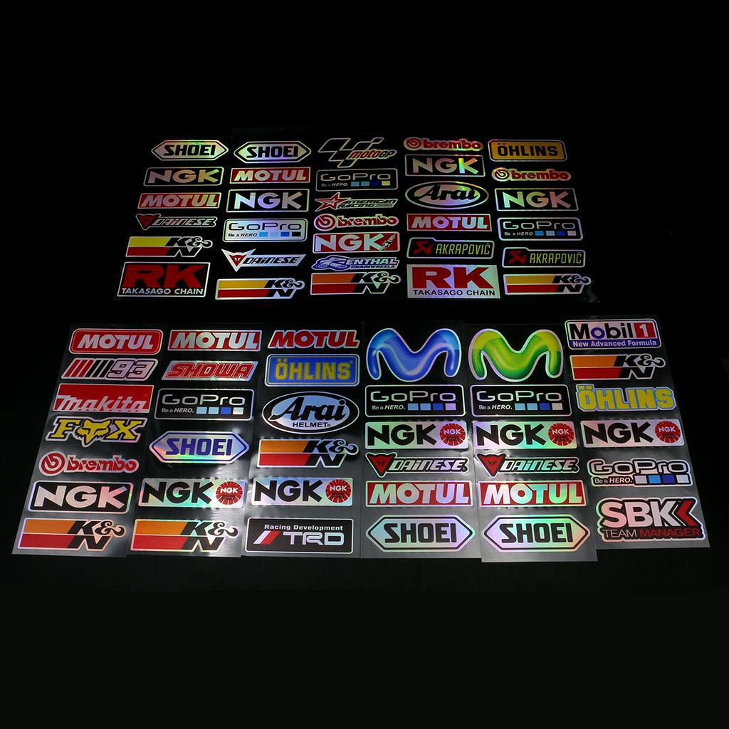 Miếng Dán Trang Trí Mũ Bảo Hiểm Hình Ngk Movistar Độc Đáo