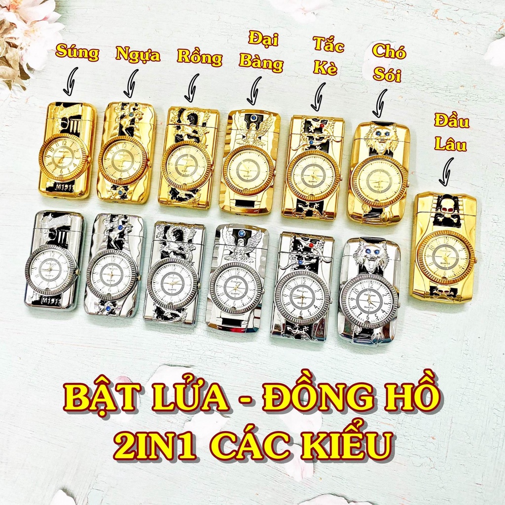 Bật Đồng Hồ 2in1 có đèn Led chuyển màu, hình thú nhiều mẫu - TANY SHOP DH01